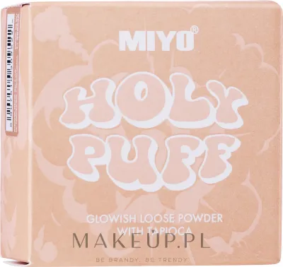 Рассыпчатая пудра Miyo Holy Puff Glowish с тапиокой сияющая, 6 г