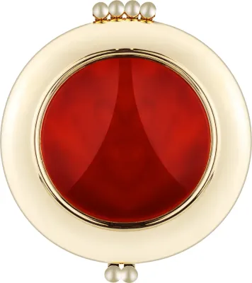 Зеркальце карманное Janeke Gold Mirror с обычным и увеличивающим зеркалом, x3, 90 мм, 1 шт
