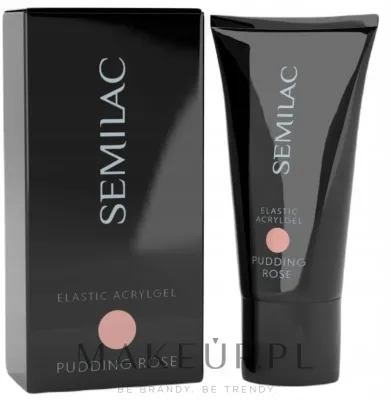 Акригель для ногтей Semilac Elastic Acrylgel, прозрачный, для наращивания, 30 г