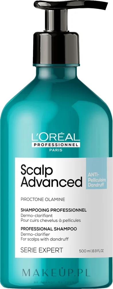 Шампунь против перхоти L'Oreal Professionnel Scalp Advanced Anti Dandruff Shampoo, для сухой и жирной кожи головы, 300 мл / 500 мл