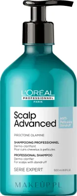 Шампунь против перхоти L'Oreal Professionnel Scalp Advanced Anti Dandruff Shampoo, для сухой и жирной кожи головы, 300 мл
