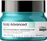 Глина для волос L'Oreal Professionnel Scalp Advanced Anti-Oiliness 2 In 1 Deep Purifier Clay глубоко очищающая, 2 в 1, 250 мл — фото 1