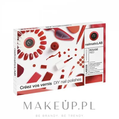Набор Nailmatic DIY Kit для самостоятельного создания 5 оттенков лака для ногтей Red