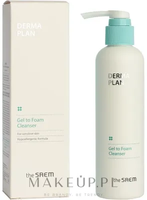 Пенка для умывания The Saem Derma Plan Gel To Foam Cleanser очищающая, для чувствительной кожи, 180 мл