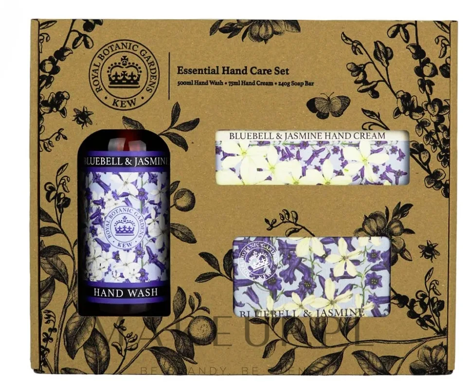 Набор The English Soap Company Bluebell & Jasmine мыло 240 г крем для рук 75 мл и жидкое мыло 500 мл