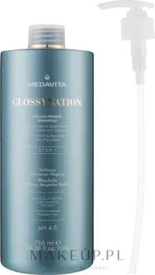 Шампунь для подготовки к ламинированию Medavita Glossynation Polish Primer Shampoo Step 1, шаг 1, 750 мл