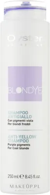 Шампунь Oyster Cosmetics Blondye против жёлтого оттенка с гиалуроновой кислотой и черникой, 250 мл