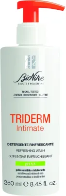 BioNike Triderm гель для интимной гигиены освежающий Intimate Refreshing Wash pH 5.5 250 мл, с ментолом, для мужчин и женщин