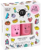 Набор детских лаков для ногтей Nailmatic Pop Kids 2 оттенка по 8 мл и 24 наклейки для ногтей — фото 1