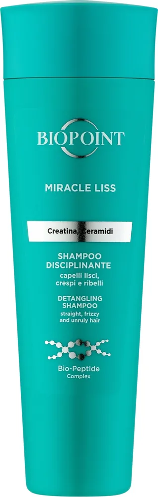 Шампунь для волос Biopoint Miracle Liss Shampoo выпрямляющий, термозащитный, 200 мл