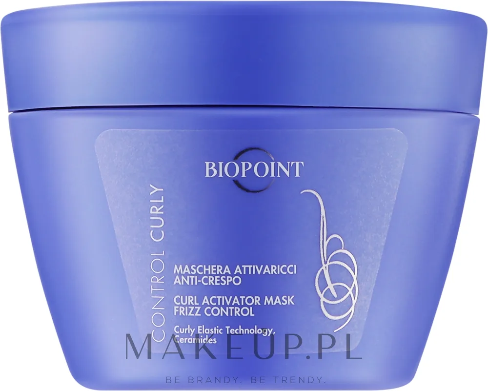Маска для вьющихся волос Biopoint Control Curly для упругости локонов, керамиды, льняное масло, аминокислоты пшеницы, 200 мл