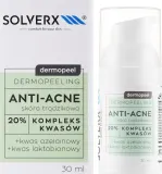 Solverx Dermopeel Peeling Anti-Acne кислотный дермопилинг 20% азелаиновая и лактобионовая кислоты 30 мл — фото 2