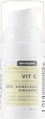 Solverx Dermopeel Peeling Vit C кислотный дермопилинг 30% с тремя формами витамина C и PHA 30 мл