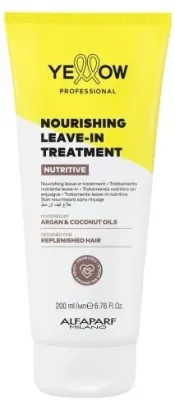 Несмываемый кондиционер для волос Yellow Nutritive аргановое и кокосовое масло, пшеничный протеин, алоэ, для сухих волос, 250 мл