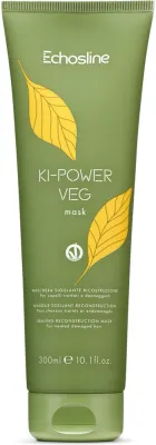 Маска для волос Echosline Ki Power регенерирующая, масло ши, каолин, аминокислоты, для повреждённых волос, 1000 мл