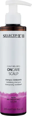 Шампунь для ломких и выпадающих волос Selective Professional OnCare Scalp Revitalizing Shampoo, ревитализирующий, для тонких волос, 200 мл или, 200 мл