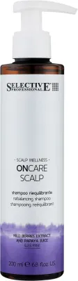 Шампунь для жирной кожи головы Selective Professional OnCare Scalp Rebalancing Shampoo, восстанавливающий баланс, 200 мл