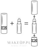 Сменный блок матовой помады Clarins Joli Rouge Velvet Matte Lipstick, насыщенный пигмент, 3,5 г, оттенок 744V - Soft Plum — фото 3