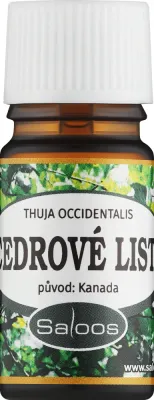Эфирное масло из листьев кедра Saloos Essential Oils Cedar Leaves для аромалампы, 10 мл
