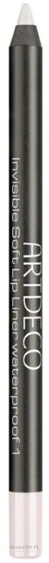 Карандаш для губ Artdeco Invisible Soft Lip Liner Waterproof прозрачный, водостойкий, 1,2 г