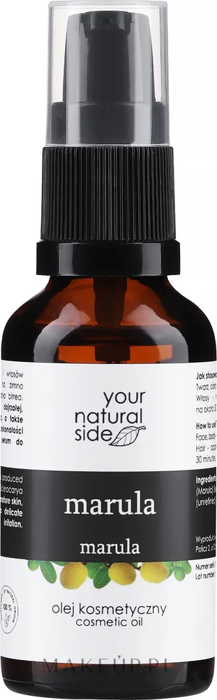 Масло для тела Your Natural Side Marula Organic натуральное марула для сухой кожи 30 мл