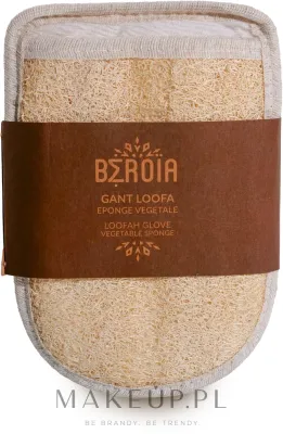 Рукавичка из люфы Beroia Loofah Glove Vegetable Sponge для тела, 1 шт