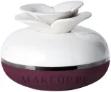 Диффузор фарфоровый Millefiori Milano Air Design Amaranth Flower, без наполнителя, с крышкой в форме цветка — фото 1