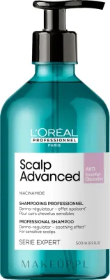 Шампунь успокаивающий L'Oreal Professionnel Scalp Advanced Niacinamide Dermo-Regulator Shampoo, для чувствительной кожи головы, 500 мл