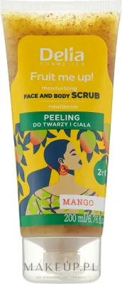 Скраб для лица и тела Delia Fruit Me Up! манговый, 200 мл