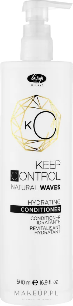 Увлажняющий кондиционер для волнистых волос Lisap Keep Control Hydrating Conditioner, 500 мл