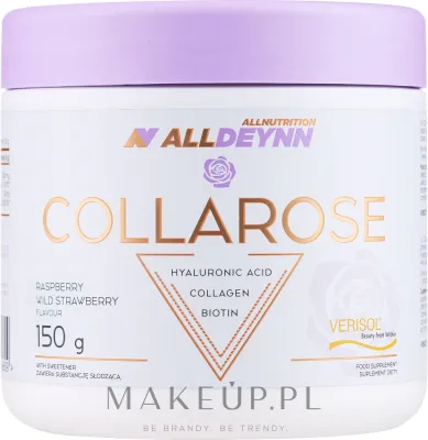 БАД Allnutrition / AllDeynn CollaRose Raspberry & Wild Strawberry, бычий коллаген, малина-земляника, 150 г