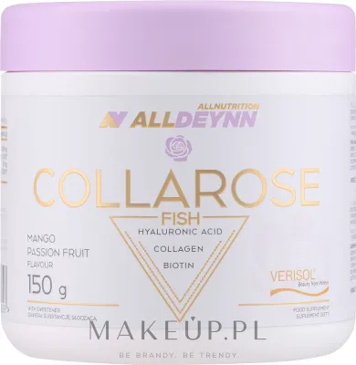БАД Allnutrition / AllDeynn CollaRose Mango & Passion Fruit (Fish), рыбный коллаген, манго-маракуйя, 150 г