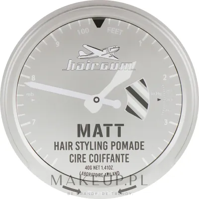 Помада для укладки волос Hairgum Matt Hair Styling Pomade, матовая, средней фиксации, с каолином, 40 г