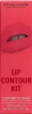 Набор для губ Makeup Revolution Lip Contour Kit Soulful Pink жидкая матовая помада 3 мл и карандаш 0.8 г — фото 1