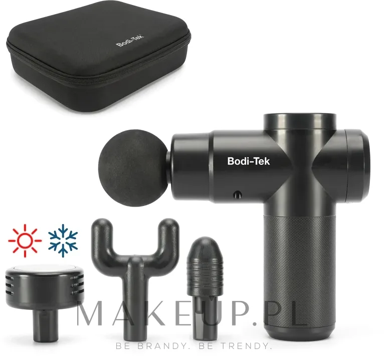 Массажный пистолет Bodi-Tek Hot and Cold Massage Gun беспроводной, насадка с нагревом и охлаждением, 1 шт