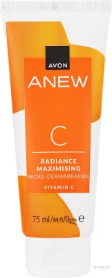 Avon Anew Vitamin C пилинг-микродермабразия для лица с витамином C 75 мл, кислоты AHA, коллоидная овсянка, выравнивание тона