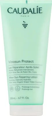 Caudalie Vinosun Protect лосьон после загара восстанавливающий After-Sun Repairing Lotion, молочко для кожи после солнца с алоэ, 200 мл