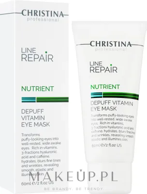 Витаминная маска для кожи вокруг глаз Christina Line Repair Nutrient Depuff Vitamin Eye Mask, антивозрастная, с кофеином, 60 мл