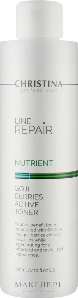 Тоник Christina Line Repair Nutrient Goji Berries Active Toner с AHA-кислотами и годжи, 300 мл