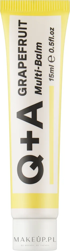 Q+A Grapefruit Multi-Balm — универсальный бальзам с грейпфрутом для тела, губ и рук, 15 мл