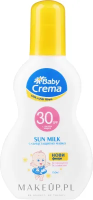 Baby Crema Sun Care молочко солнцезащитное для лица и тела для младенцев SPF 30+ 150 мл, детский крем от загара с ромашкой