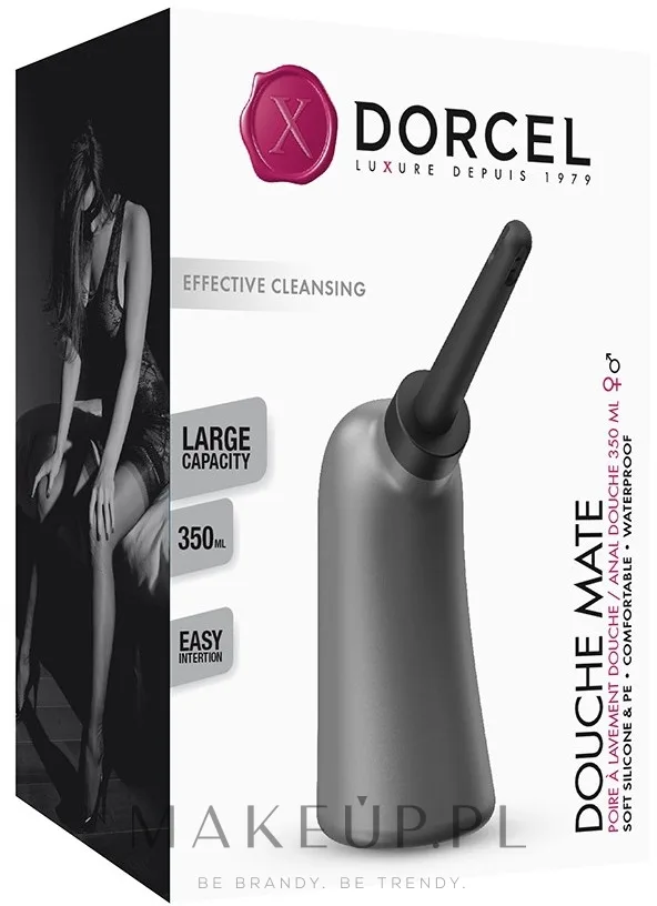 Ирригатор Marc Dorcel Douche Mate с мягким силиконовым наконечником и резервуаром 350 мл, 1 шт