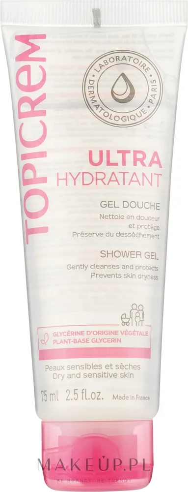 Ультраувлажняющий гель для душа Topicrem Ultra-Moisturizing (мини), 75 мл