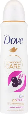 Dove Advanced Care антиперспирант-спрей Cool Fresh ягоды асаи и водяная лилия 150 мл, дезодорант защита 72 часа