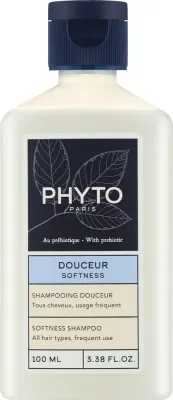 Шампунь Phyto Softness деликатный бессульфатный с овсом, миндалём и пантенолом, 100/250 мл, Франция, 100 мл