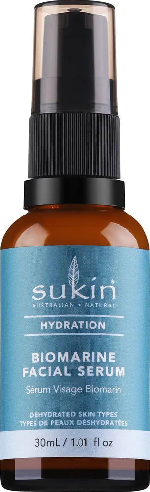 Увлажняющая сыворотка для лица Sukin Hydration Biomarine с водорослями и гиалуроновой кислотой 30 мл/ Сьюкин