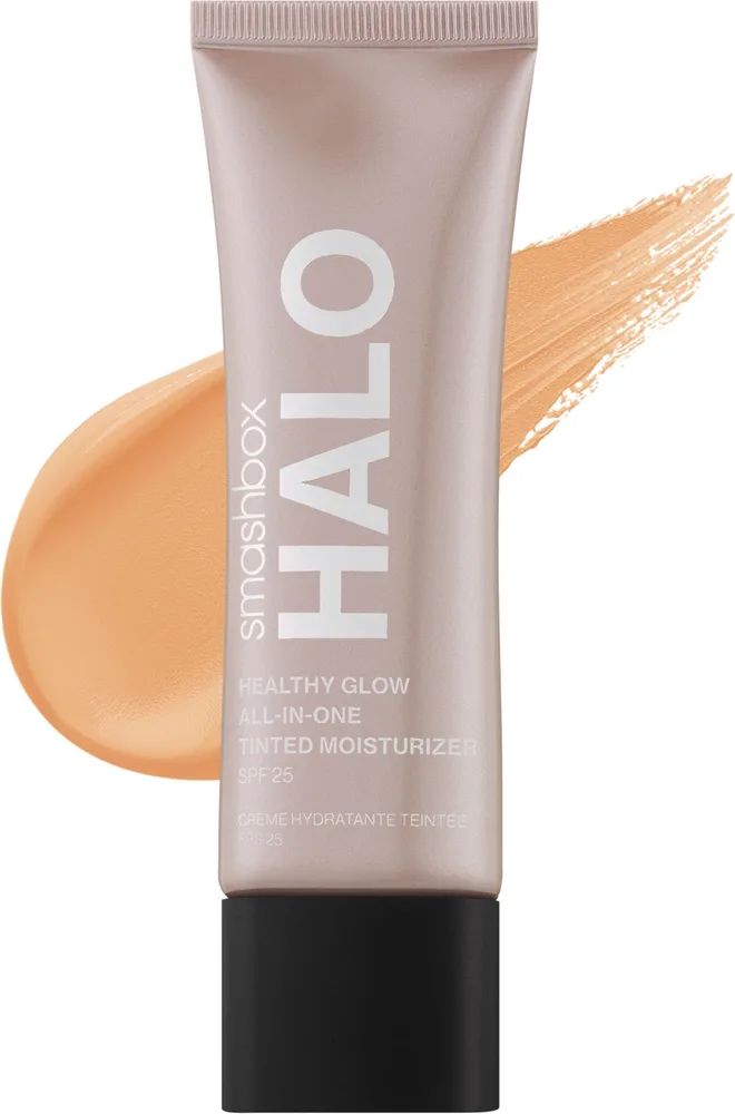 Крем для лица Smashbox Halo Healthy Glow All-In-One Tinted Moisturizer тонирующий увлажняющий, SPF 25, 12 мл, оттенок Medium
