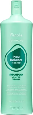 Шампунь очищающий Fanola Vitamins Pure Balance Shampoo балансирующий, для жирной кожи головы и перхоти, 1000 мл