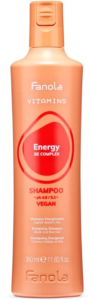 Шампунь для волос Fanola Vitamins Energizing Shampoo энергетический, с витаминами, 350 мл / 1000 мл