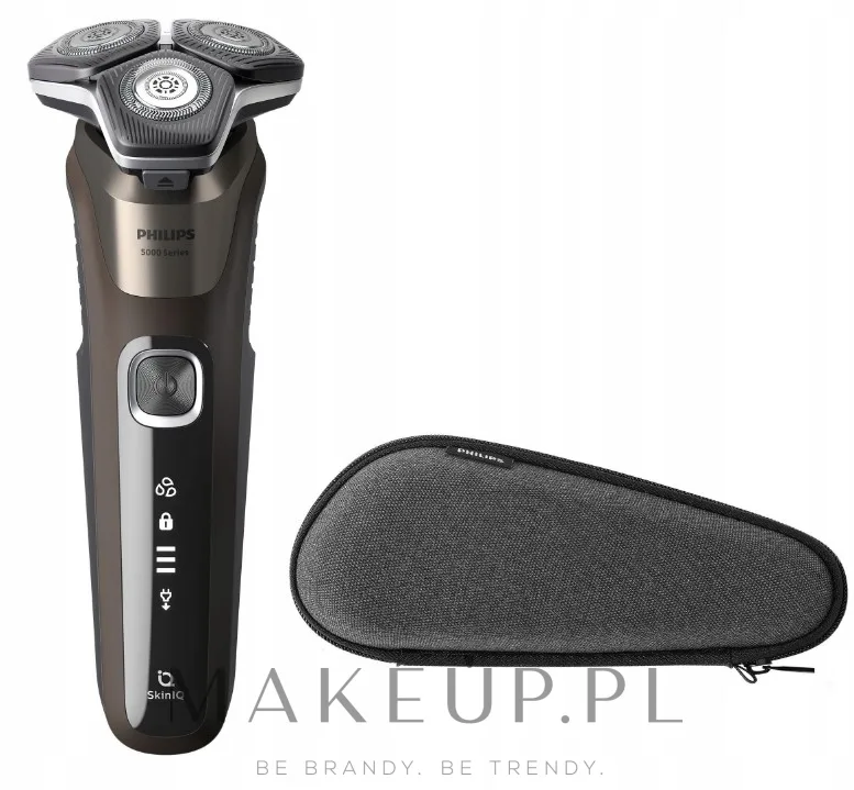 Электробритва Philips Series 5000 S5886/30, роторная, технология SkinIQ, для сухого и влажного бритья, 1 шт